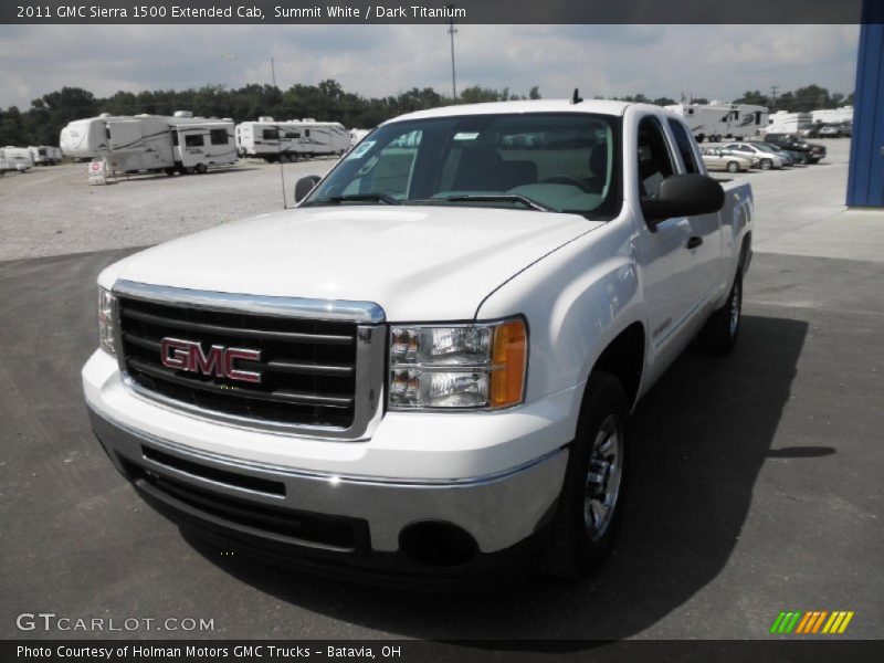 Summit White / Dark Titanium 2011 GMC Sierra 1500 Extended Cab