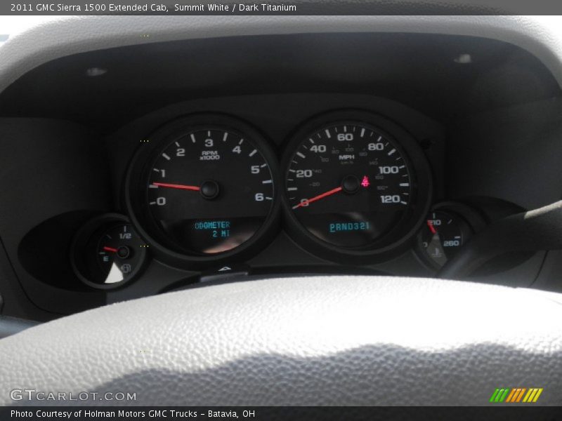Summit White / Dark Titanium 2011 GMC Sierra 1500 Extended Cab
