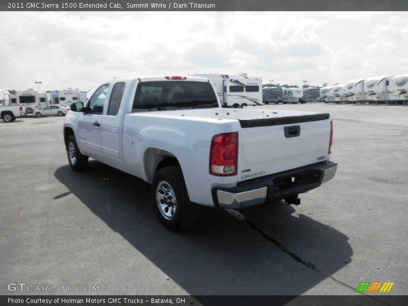 Summit White / Dark Titanium 2011 GMC Sierra 1500 Extended Cab