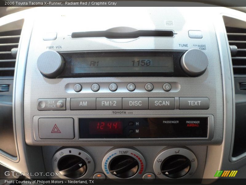 Controls of 2006 Tacoma X-Runner