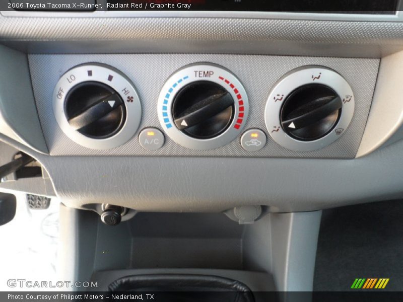 Controls of 2006 Tacoma X-Runner