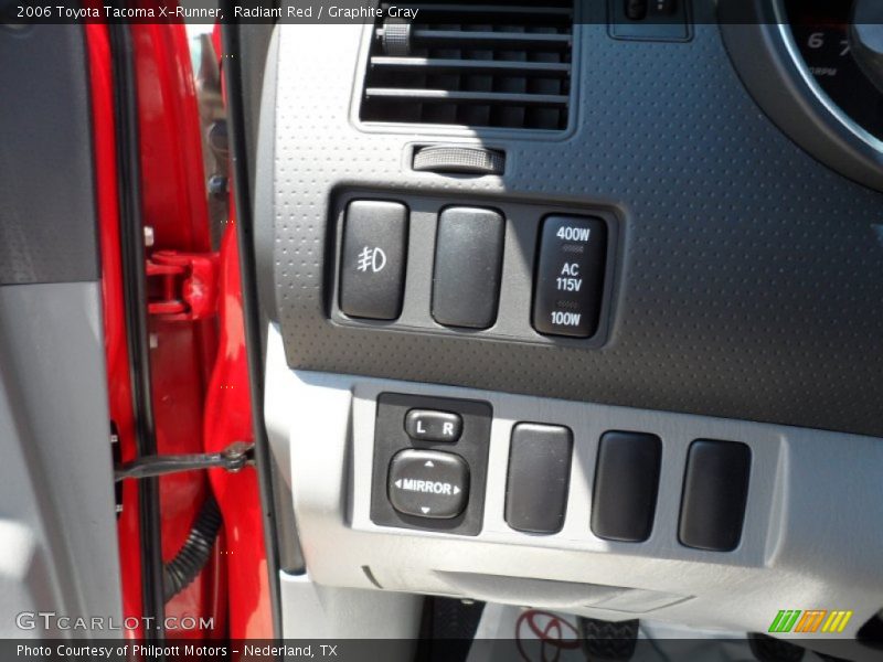 Controls of 2006 Tacoma X-Runner
