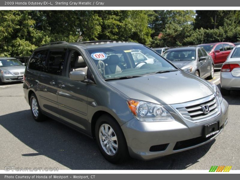 Sterling Gray Metallic / Gray 2009 Honda Odyssey EX-L