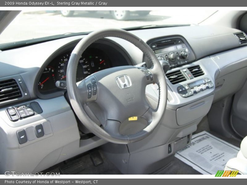 Sterling Gray Metallic / Gray 2009 Honda Odyssey EX-L