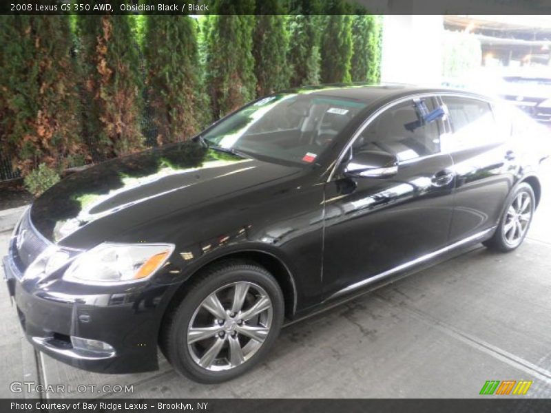 Obsidian Black / Black 2008 Lexus GS 350 AWD