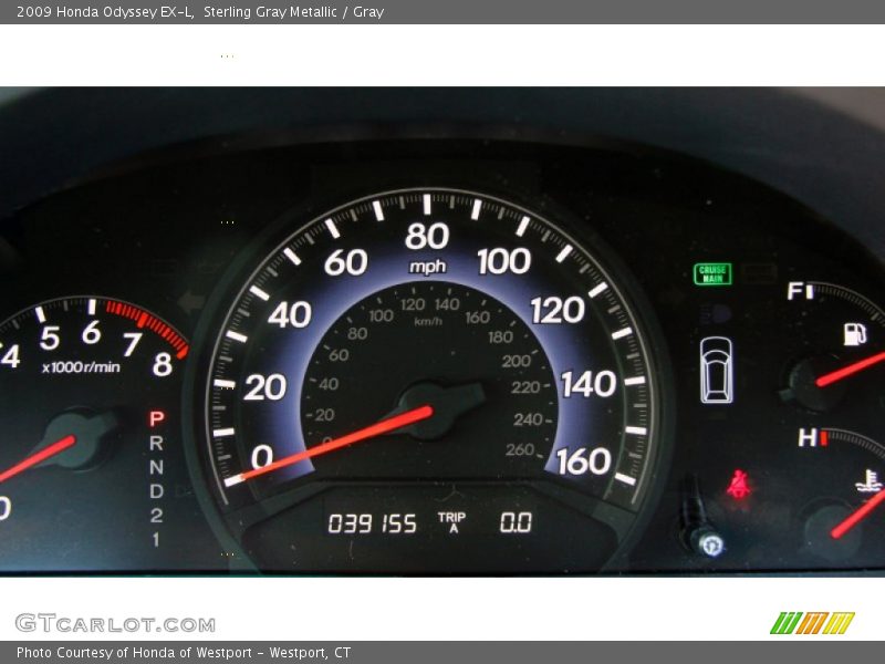 Sterling Gray Metallic / Gray 2009 Honda Odyssey EX-L