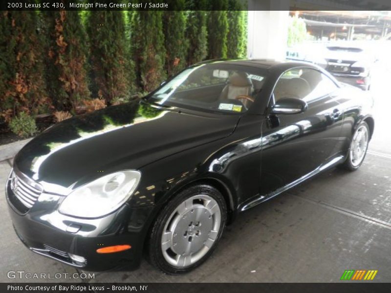 Midnight Pine Green Pearl / Saddle 2003 Lexus SC 430