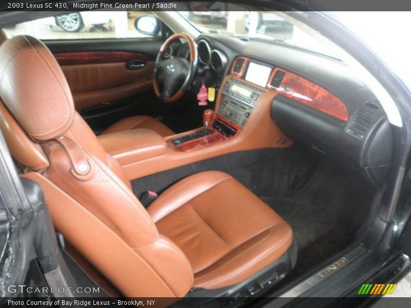 Midnight Pine Green Pearl / Saddle 2003 Lexus SC 430