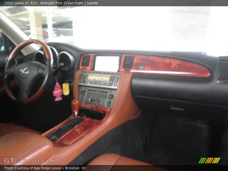 Midnight Pine Green Pearl / Saddle 2003 Lexus SC 430