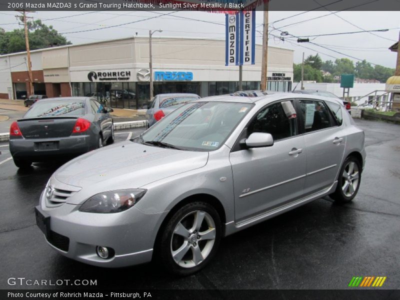 Sunlight Silver Metallic / Black 2006 Mazda MAZDA3 s Grand Touring Hatchback