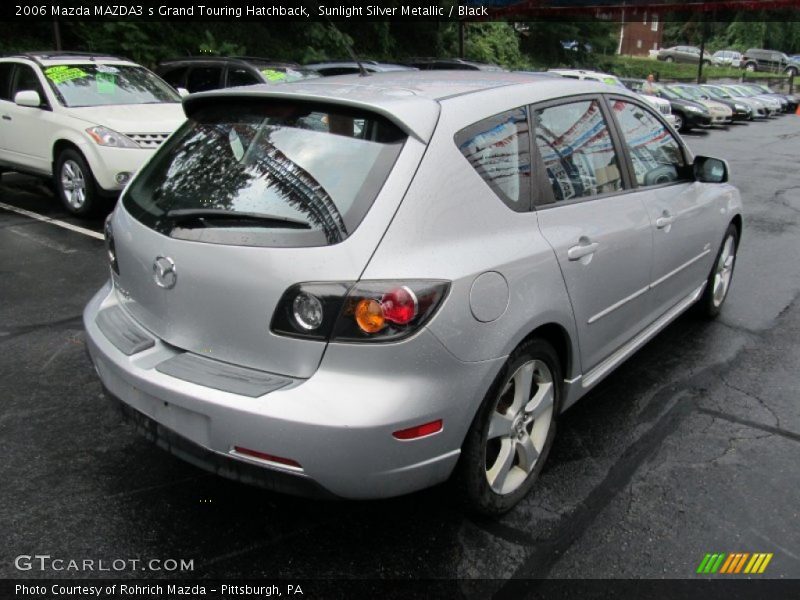 Sunlight Silver Metallic / Black 2006 Mazda MAZDA3 s Grand Touring Hatchback