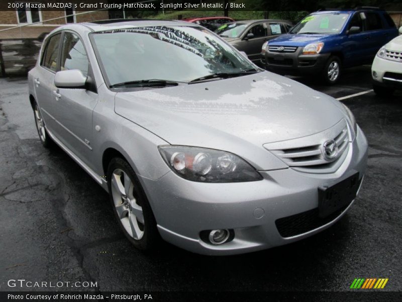 Sunlight Silver Metallic / Black 2006 Mazda MAZDA3 s Grand Touring Hatchback
