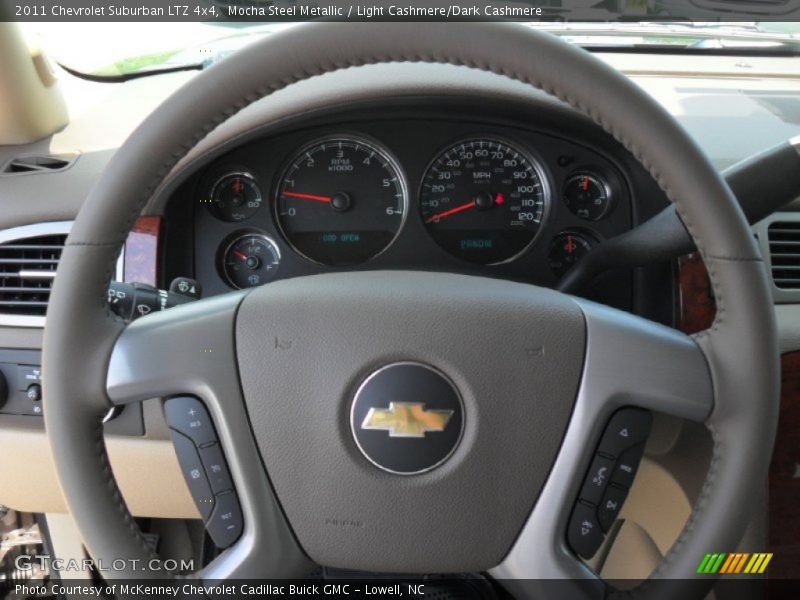 Mocha Steel Metallic / Light Cashmere/Dark Cashmere 2011 Chevrolet Suburban LTZ 4x4