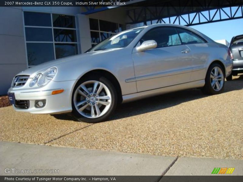 Iridium Silver Metallic / Black 2007 Mercedes-Benz CLK 350 Coupe