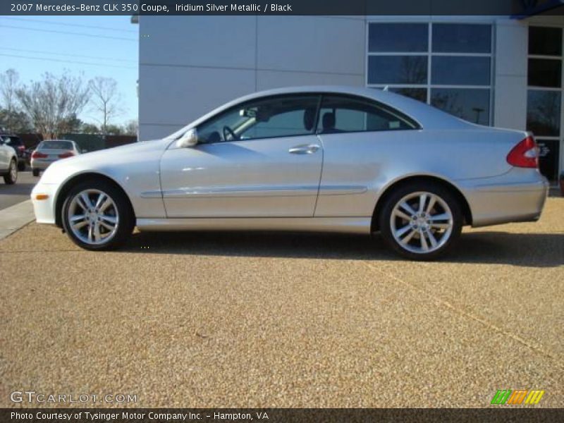 Iridium Silver Metallic / Black 2007 Mercedes-Benz CLK 350 Coupe