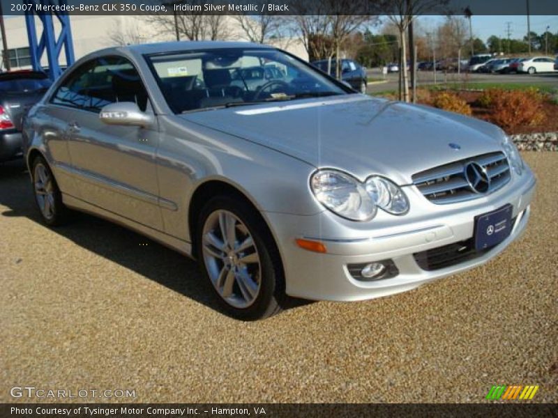 Iridium Silver Metallic / Black 2007 Mercedes-Benz CLK 350 Coupe