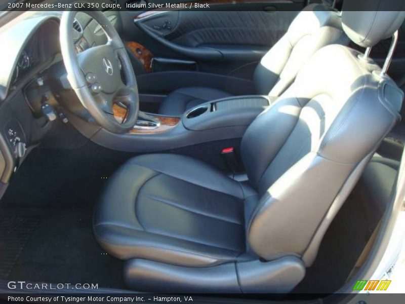 Iridium Silver Metallic / Black 2007 Mercedes-Benz CLK 350 Coupe