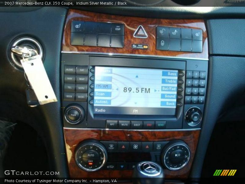 Iridium Silver Metallic / Black 2007 Mercedes-Benz CLK 350 Coupe
