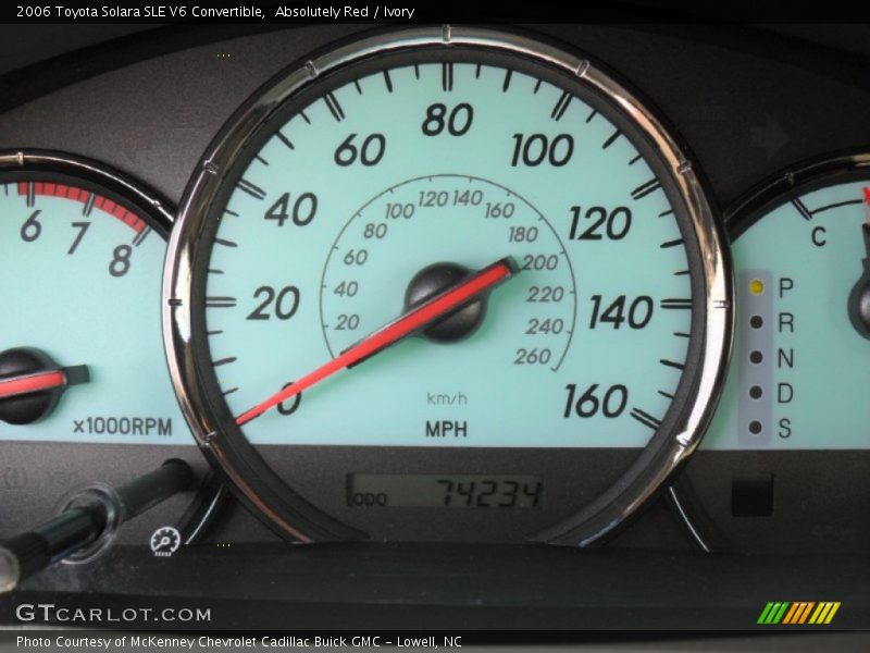 Absolutely Red / Ivory 2006 Toyota Solara SLE V6 Convertible