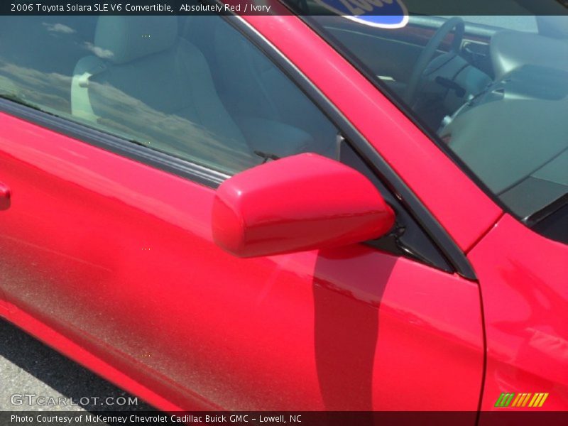 Absolutely Red / Ivory 2006 Toyota Solara SLE V6 Convertible