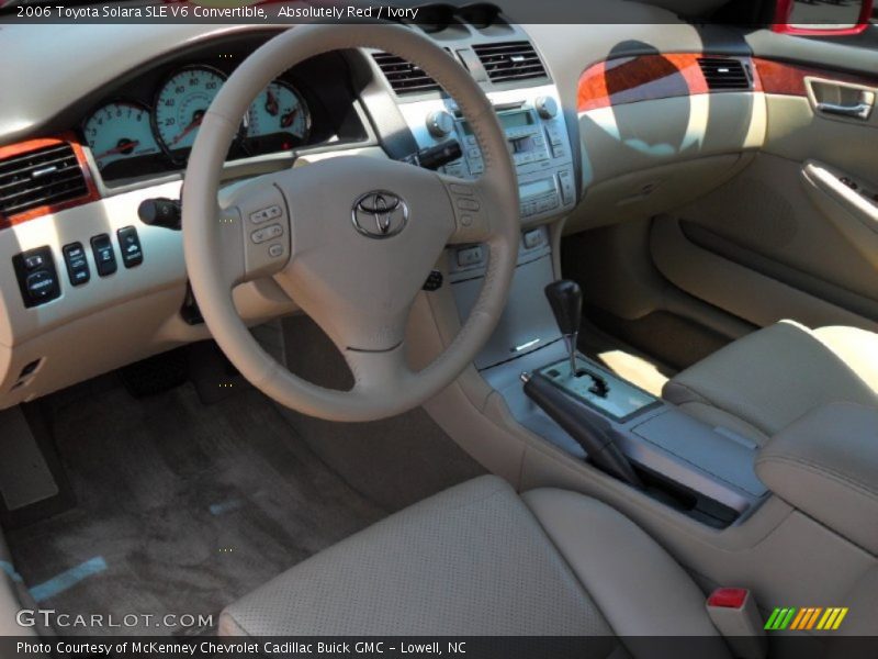 Absolutely Red / Ivory 2006 Toyota Solara SLE V6 Convertible