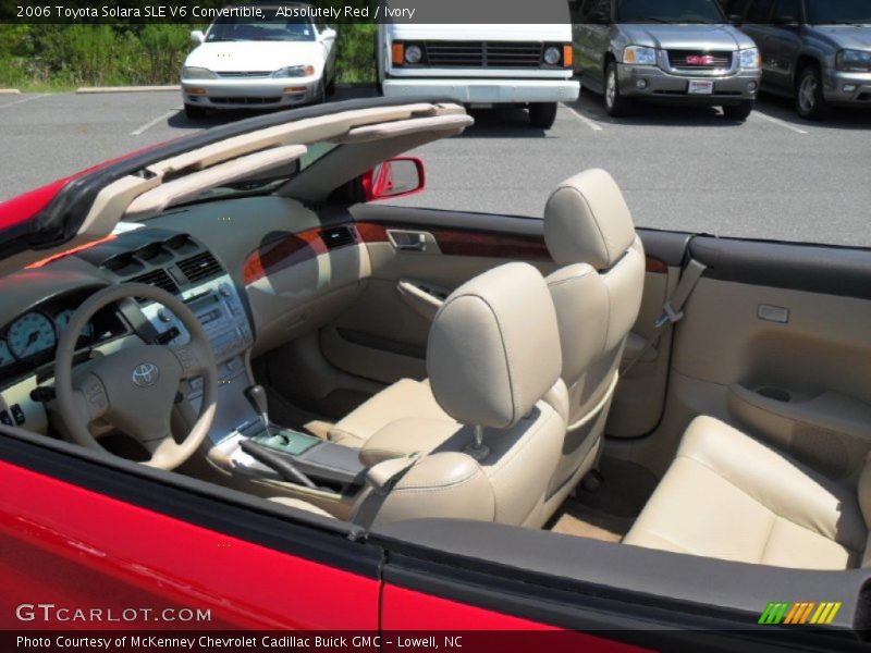 Absolutely Red / Ivory 2006 Toyota Solara SLE V6 Convertible