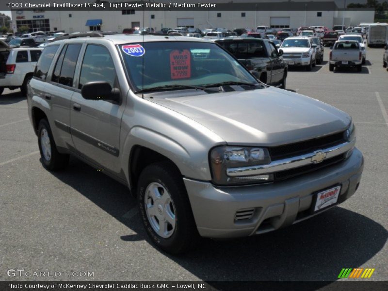 Light Pewter Metallic / Medium Pewter 2003 Chevrolet TrailBlazer LS 4x4