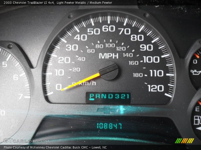 Light Pewter Metallic / Medium Pewter 2003 Chevrolet TrailBlazer LS 4x4