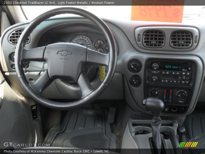 Light Pewter Metallic / Medium Pewter 2003 Chevrolet TrailBlazer LS 4x4
