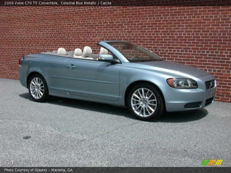 Celestial Blue Metallic / Calcite 2009 Volvo C70 T5 Convertible