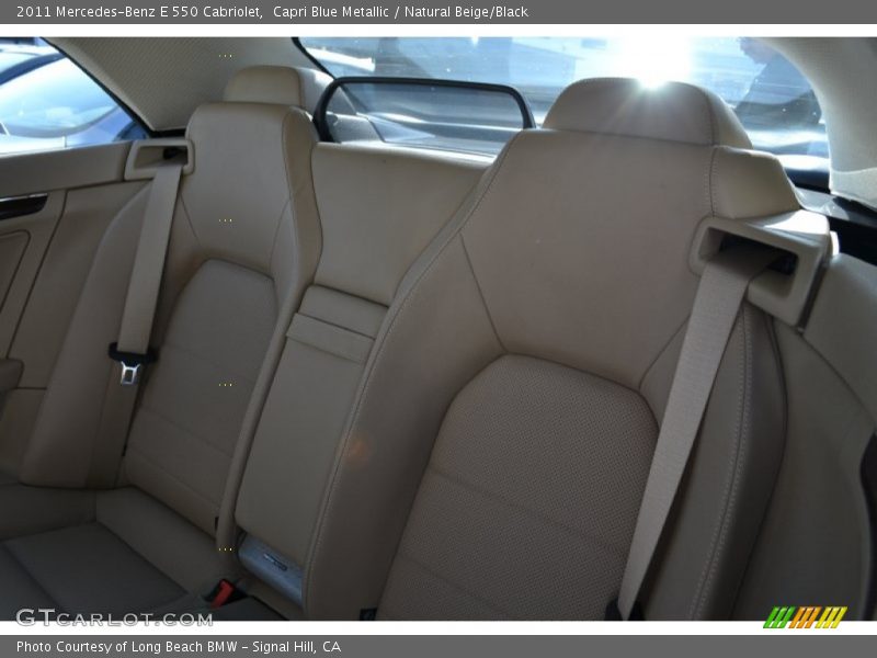 Capri Blue Metallic / Natural Beige/Black 2011 Mercedes-Benz E 550 Cabriolet