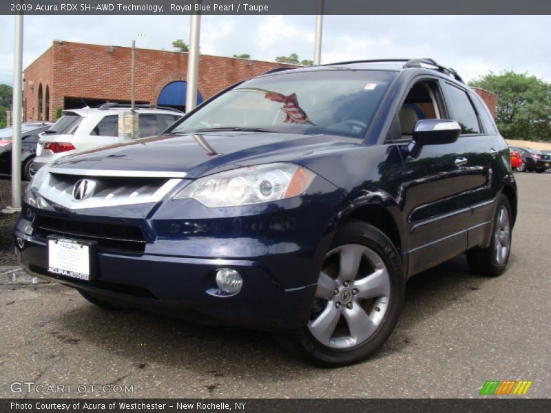 Royal Blue Pearl / Taupe 2009 Acura RDX SH-AWD Technology