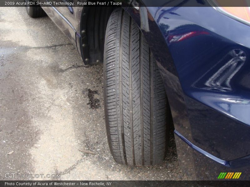 Royal Blue Pearl / Taupe 2009 Acura RDX SH-AWD Technology