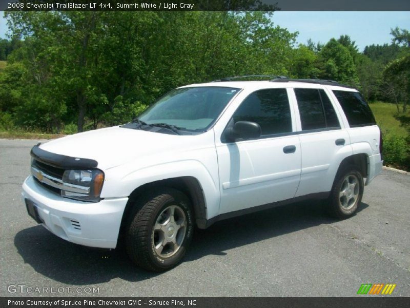 Summit White / Light Gray 2008 Chevrolet TrailBlazer LT 4x4