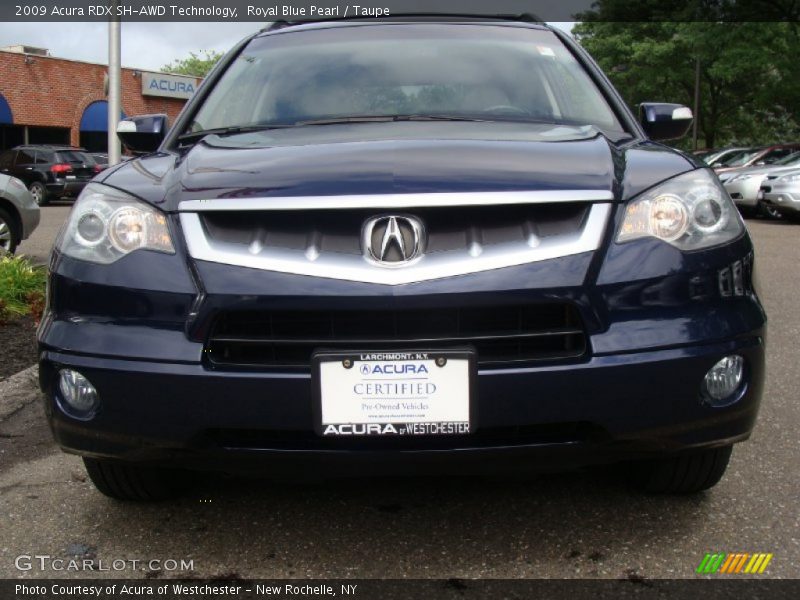 Royal Blue Pearl / Taupe 2009 Acura RDX SH-AWD Technology