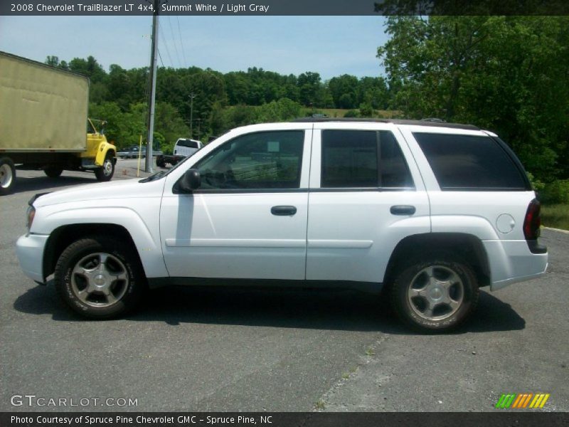 Summit White / Light Gray 2008 Chevrolet TrailBlazer LT 4x4