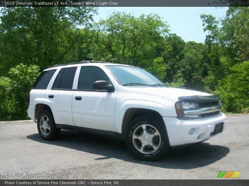 Summit White / Light Gray 2008 Chevrolet TrailBlazer LT 4x4
