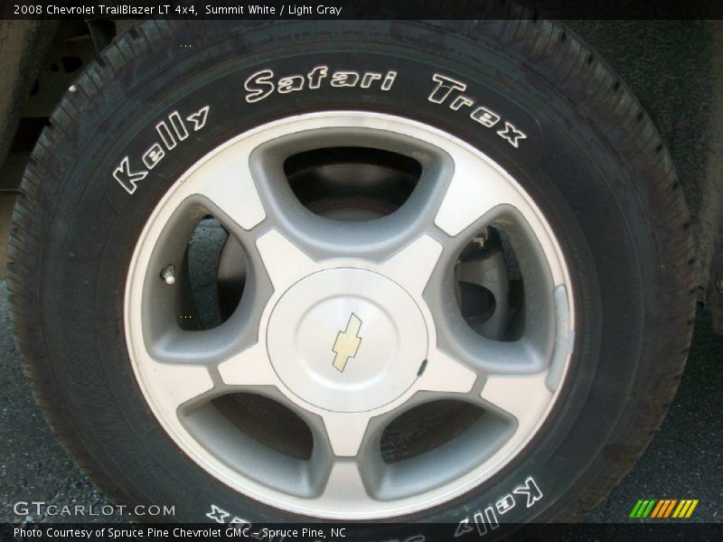 Summit White / Light Gray 2008 Chevrolet TrailBlazer LT 4x4