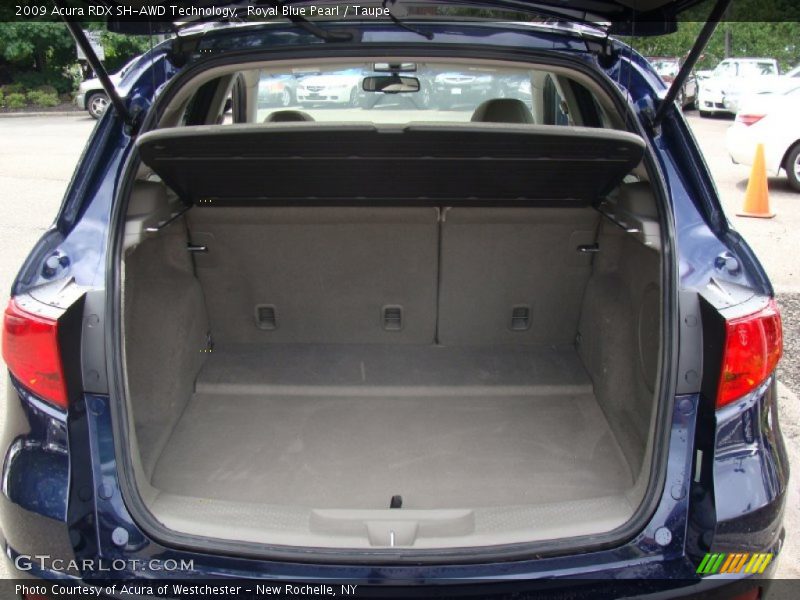 Royal Blue Pearl / Taupe 2009 Acura RDX SH-AWD Technology