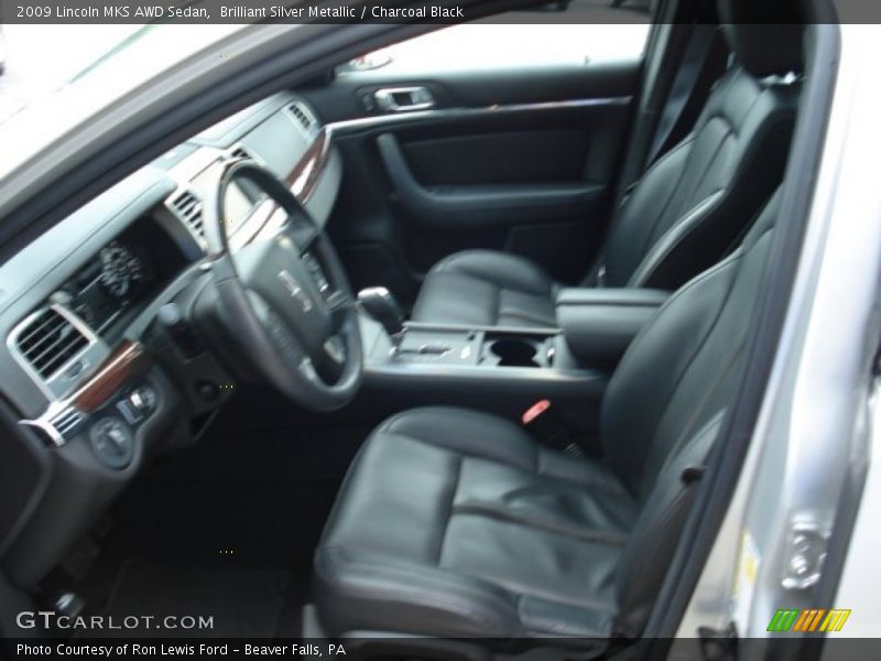 Brilliant Silver Metallic / Charcoal Black 2009 Lincoln MKS AWD Sedan