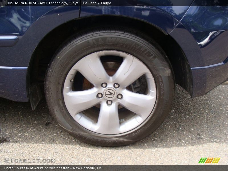 Royal Blue Pearl / Taupe 2009 Acura RDX SH-AWD Technology