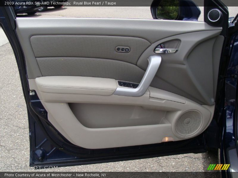 Royal Blue Pearl / Taupe 2009 Acura RDX SH-AWD Technology