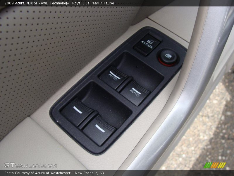 Royal Blue Pearl / Taupe 2009 Acura RDX SH-AWD Technology
