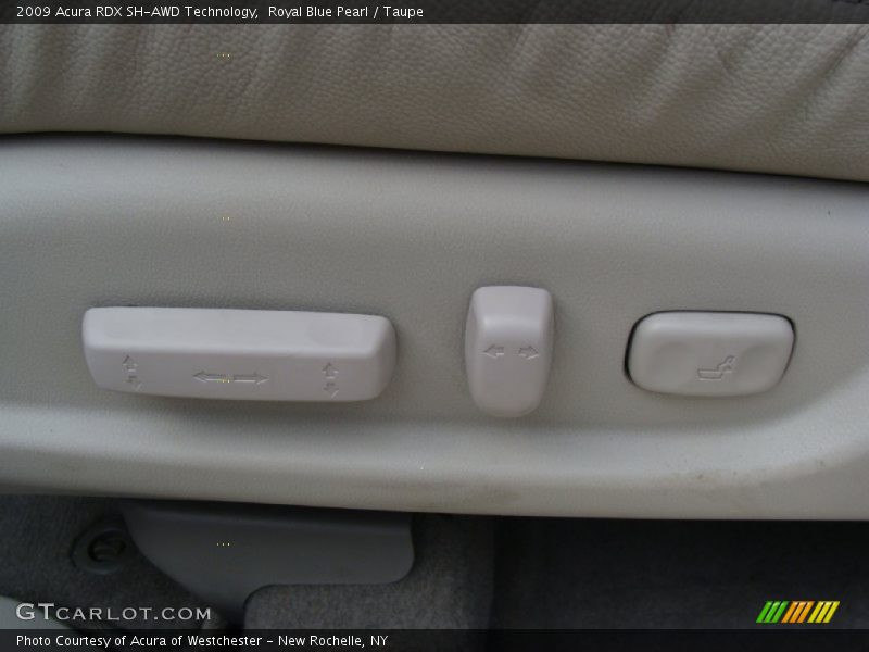 Royal Blue Pearl / Taupe 2009 Acura RDX SH-AWD Technology
