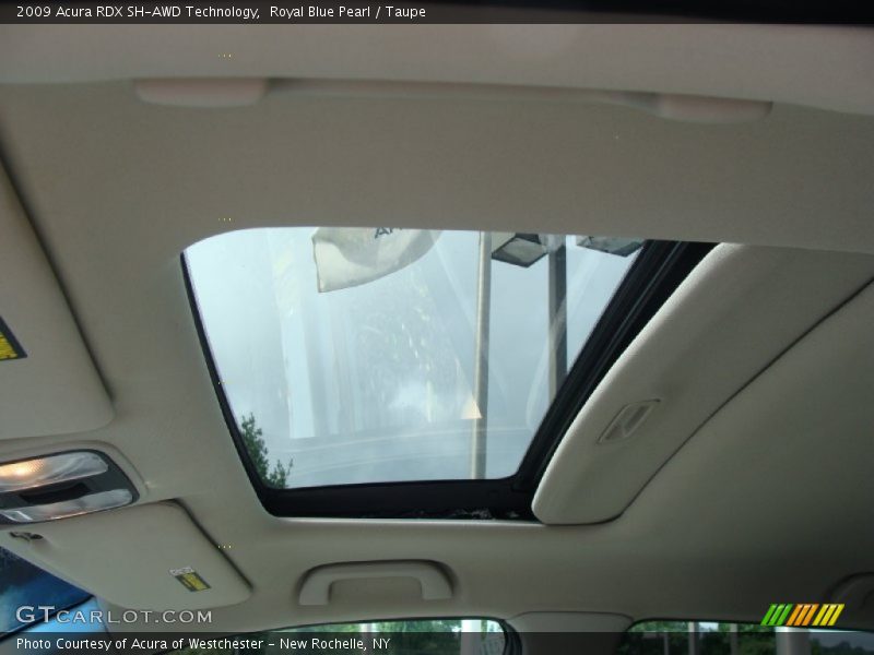 Royal Blue Pearl / Taupe 2009 Acura RDX SH-AWD Technology