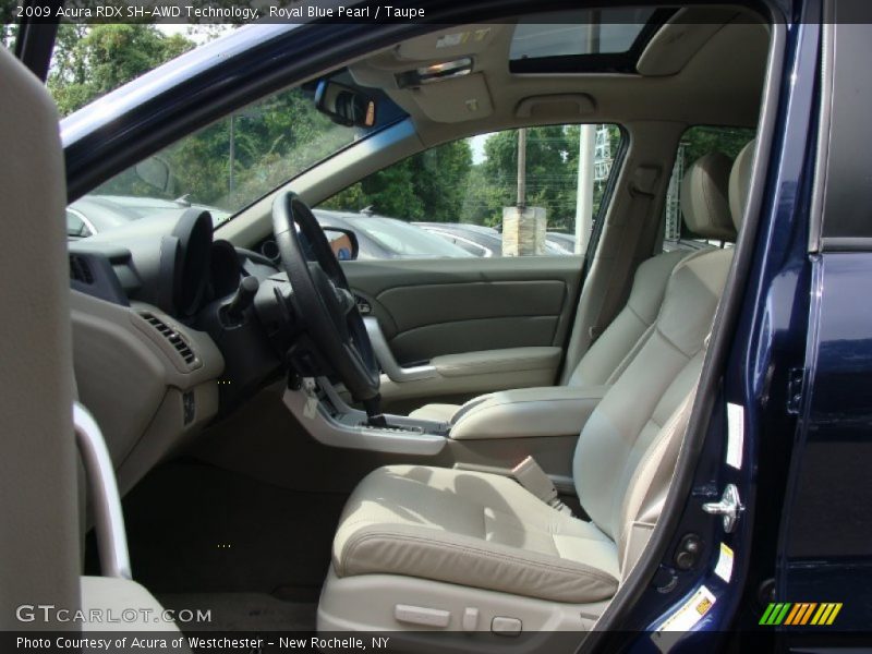 Royal Blue Pearl / Taupe 2009 Acura RDX SH-AWD Technology