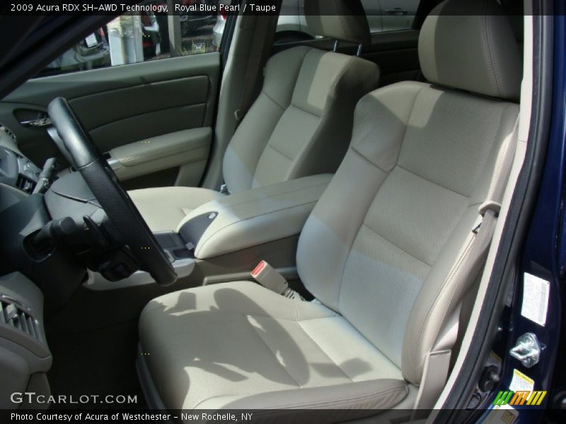 Royal Blue Pearl / Taupe 2009 Acura RDX SH-AWD Technology