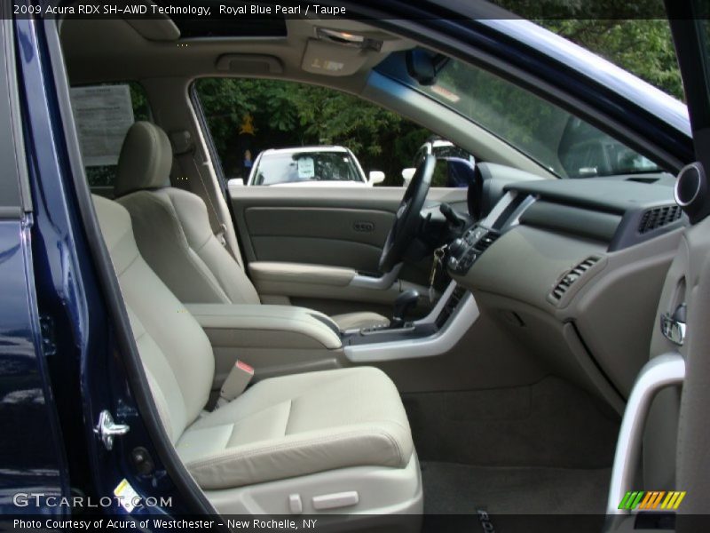 Royal Blue Pearl / Taupe 2009 Acura RDX SH-AWD Technology