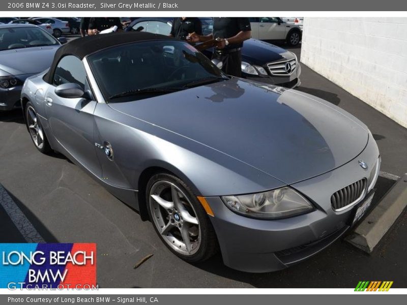 Silver Grey Metallic / Black 2006 BMW Z4 3.0si Roadster
