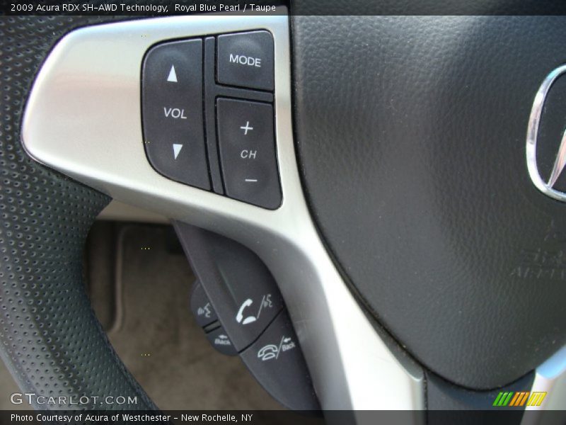 Royal Blue Pearl / Taupe 2009 Acura RDX SH-AWD Technology